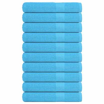 Sauna Towels 10 pcs Turquoise 80x200 cm 360 gsm 100% Cotton