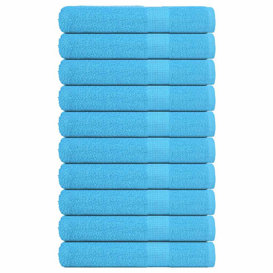 Sauna Towels 10 pcs Turquoise 80x200 cm 360 gsm 100% Cotton