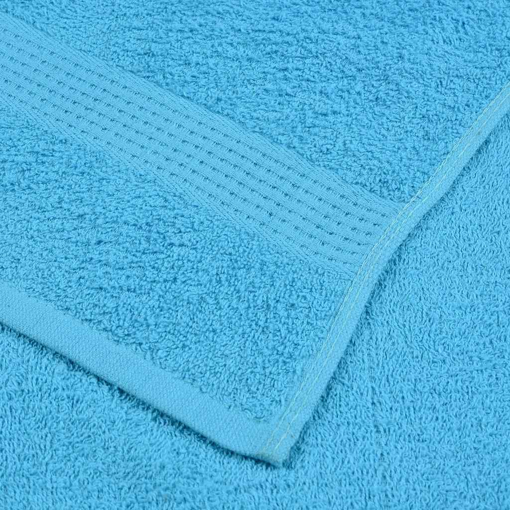 Towels 2 pcs Turquoise 100x200 cm 360 gsm 100% Cotton