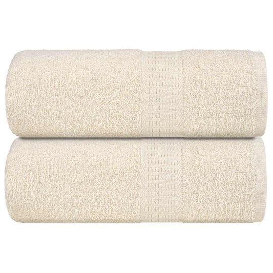 Soap Towels 2 pcs Cream 30x30 cm 360 gsm 100% Cotton