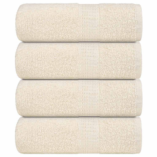 Soap Towels 4 pcs Cream 30x30 cm 360 gsm 100% Cotton