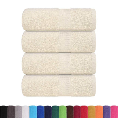 Soap Towels 4 pcs Cream 30x30 cm 360 gsm 100% Cotton