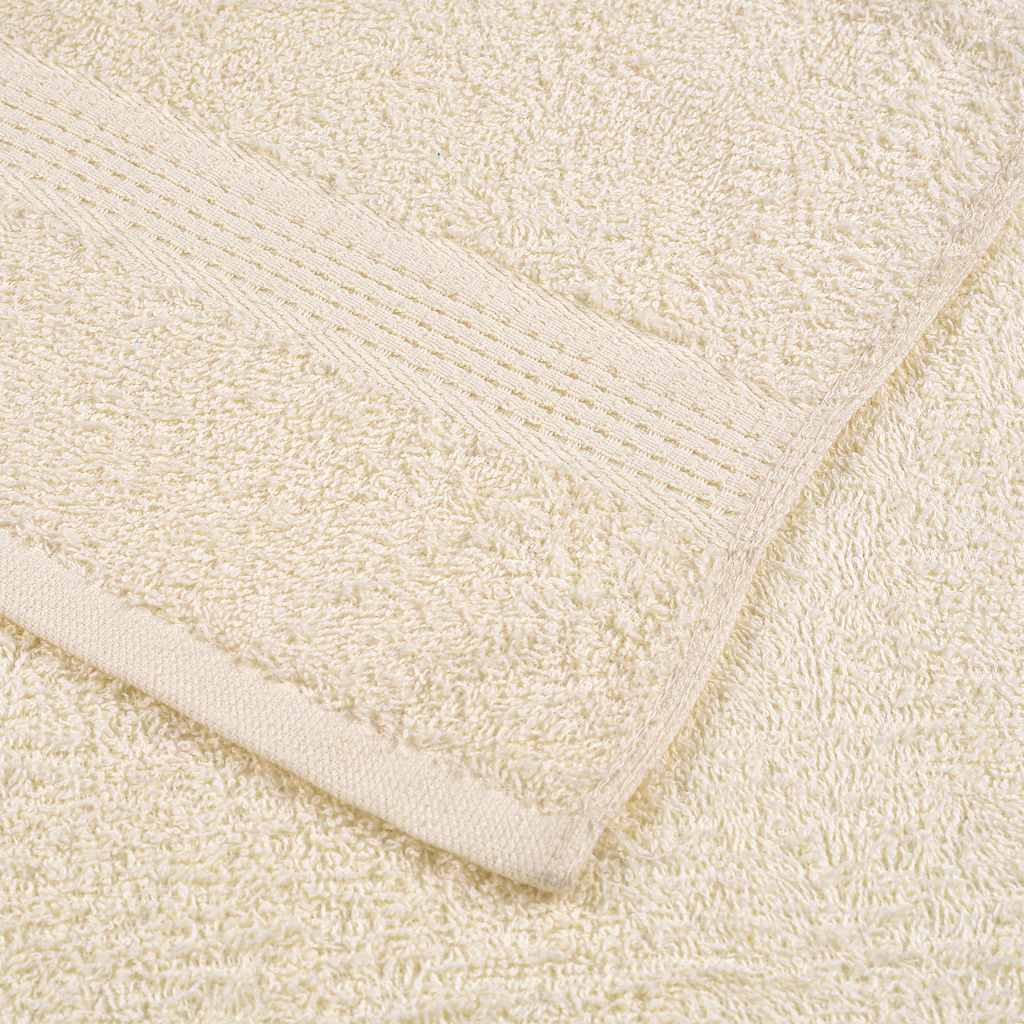 Soap Towels 10 pcs Cream 30x30 cm 360 gsm 100% Cotton