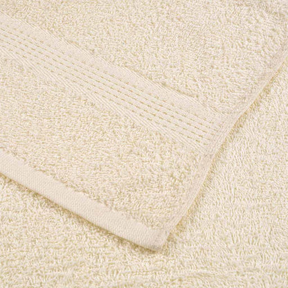 Soap Towels 10 pcs Cream 30x30 cm 360 gsm 100% Cotton