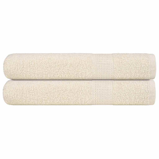 Sauna Towels 2 pcs Cream 80x200 cm 360 gsm 100% Cotton