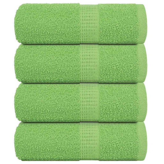 Soap Towels 4 pcs Apple Green 30x30 cm 360 gsm 100% Cotton