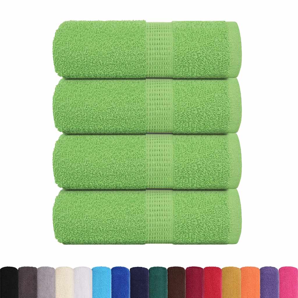 Soap Towels 4 pcs Apple Green 30x30 cm 360 gsm 100% Cotton