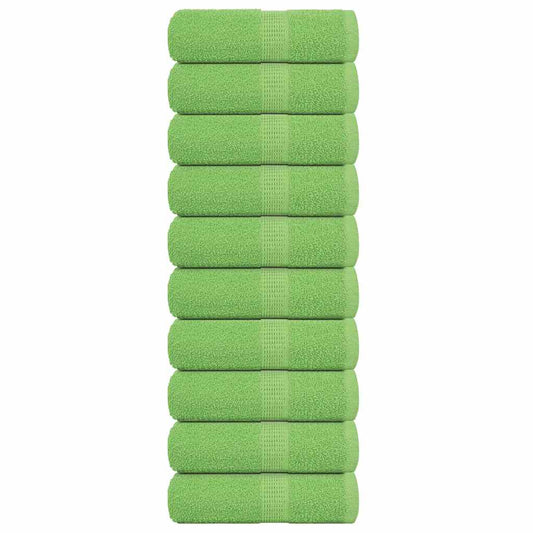 Soap Towels 10 pcs Apple Green 30x30 cm 360 gsm 100% Cotton