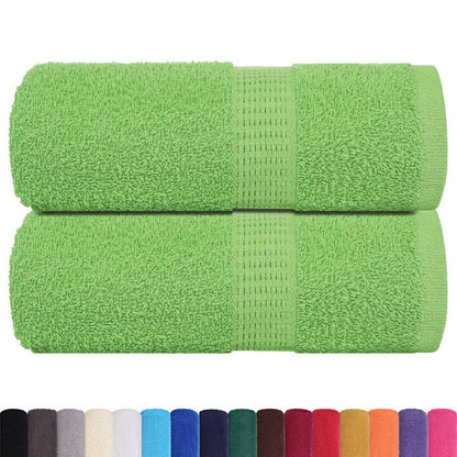 Guest Towels 2 pcs Apple Green 30x50 cm 360 gsm 100% Cotton