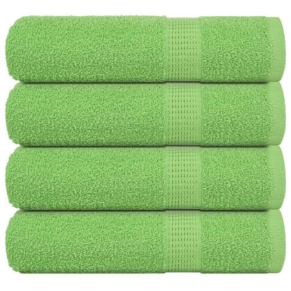 Hand Towels 4 pcs Apple Green 50x100 cm 360 gsm 100% Cotton