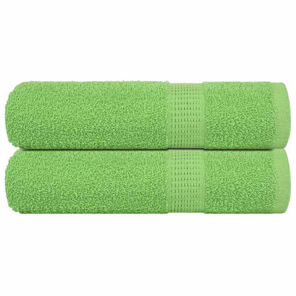 Shower Towels 2 pcs Apple Green 70x140 cm 360 gsm 100% Cotton