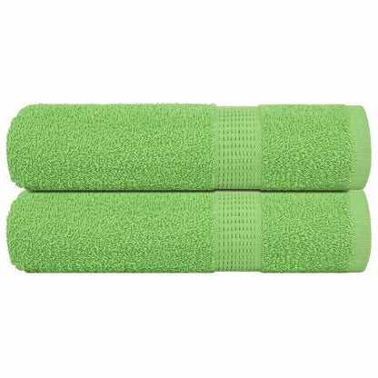 Bath Towels 2 pcs Apple Green 100x150 cm 360 gsm 100% Cotton