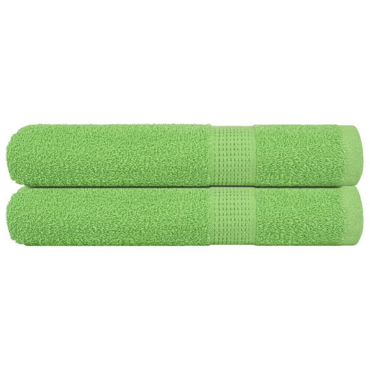 Sauna Towels 2 pcs Apple Green 80x200 cm 360 gsm 100% Cotton