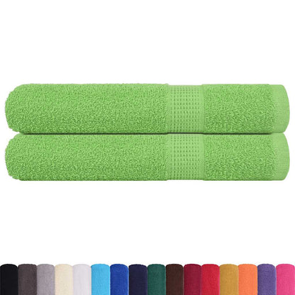 Sauna Towels 2 pcs Apple Green 80x200 cm 360 gsm 100% Cotton