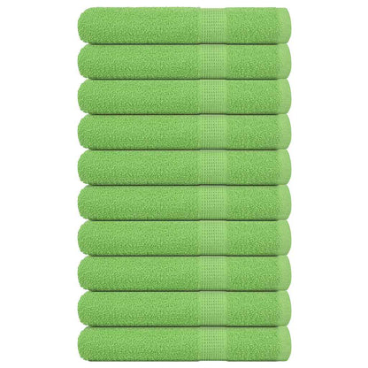 Sauna Towels 10 pcs Apple Green 80x200 cm 360 gsm 100% Cotton