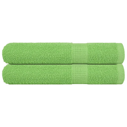 Towels 2 pcs Apple Green 100x200 cm 360 gsm 100% Cotton