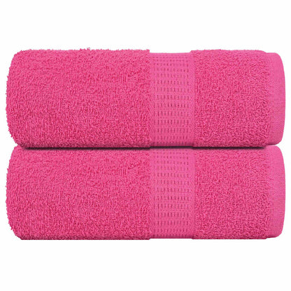 Guest Towels 2 pcs Pink 30x50 cm 360 gsm 100% Cotton