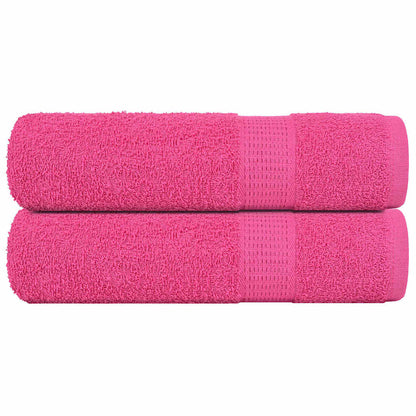 Shower Towels 2 pcs Pink 70x140 cm 360 gsm 100% Cotton