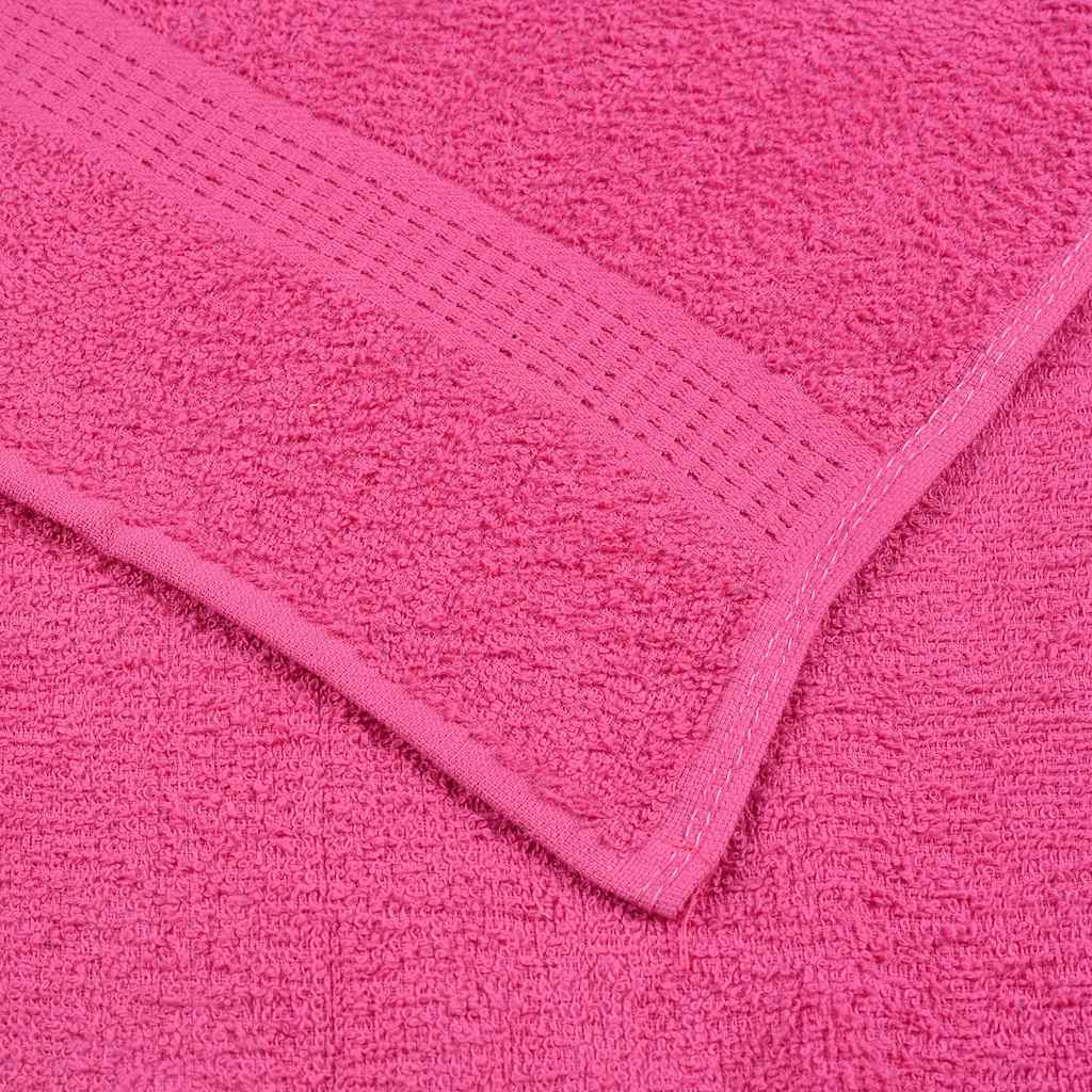 Shower Towels 2 pcs Pink 70x140 cm 360 gsm 100% Cotton