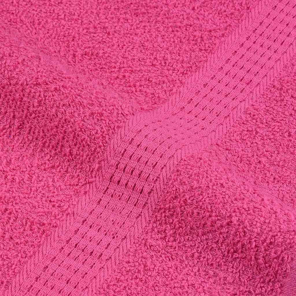 Bath Towels 10 pcs Pink 100x150 cm 360 gsm 100% Cotton