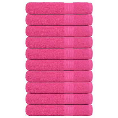 Sauna Towels 10 pcs Pink 80x200 cm 360 gsm 100% Cotton