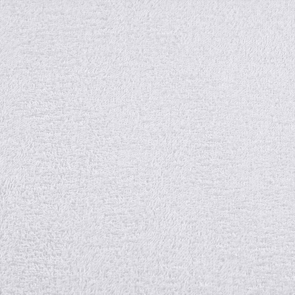 6 Piece Towel Set White 360 gsm 100% Cotton