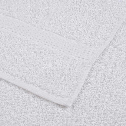 6 Piece Towel Set White 360 gsm 100% Cotton