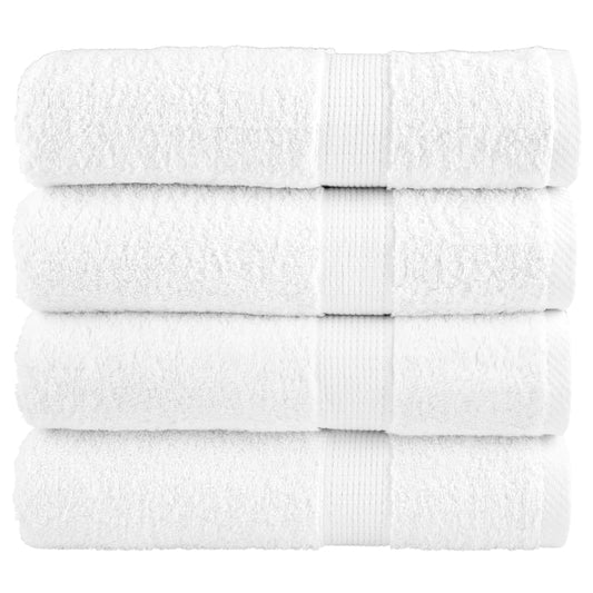 Premium Shower Towels SOLUND 4pcs White 70x140cm 600gsm