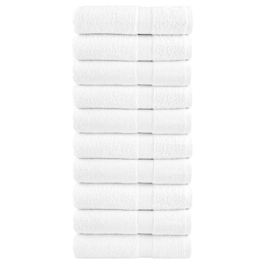 Premium Shower Towels SOLUND 10pcs White 70x140cm 600gsm