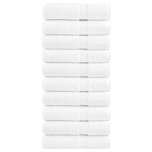 Premium Shower Towels SOLUND 10pcs White 70x140cm 600gsm