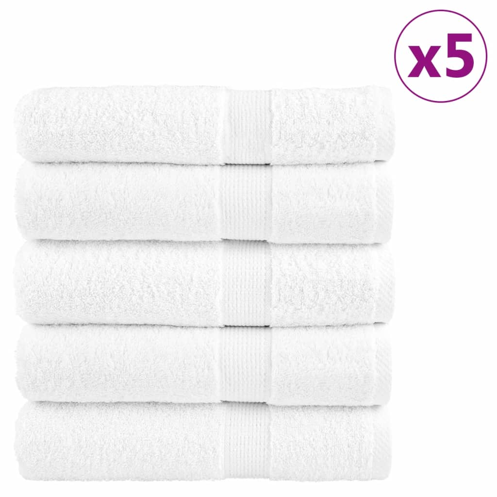 Premium Shower Towels SOLUND 25pcs White 70x140cm 600gsm