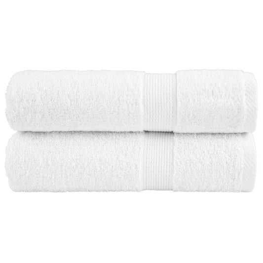 Premium Bath Towels SOLUND 2pcs White 100x150cm 600gsm