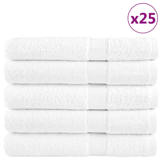 Premium Sauna Towels SOLUND 25pcs White 80x200cm 600gsm