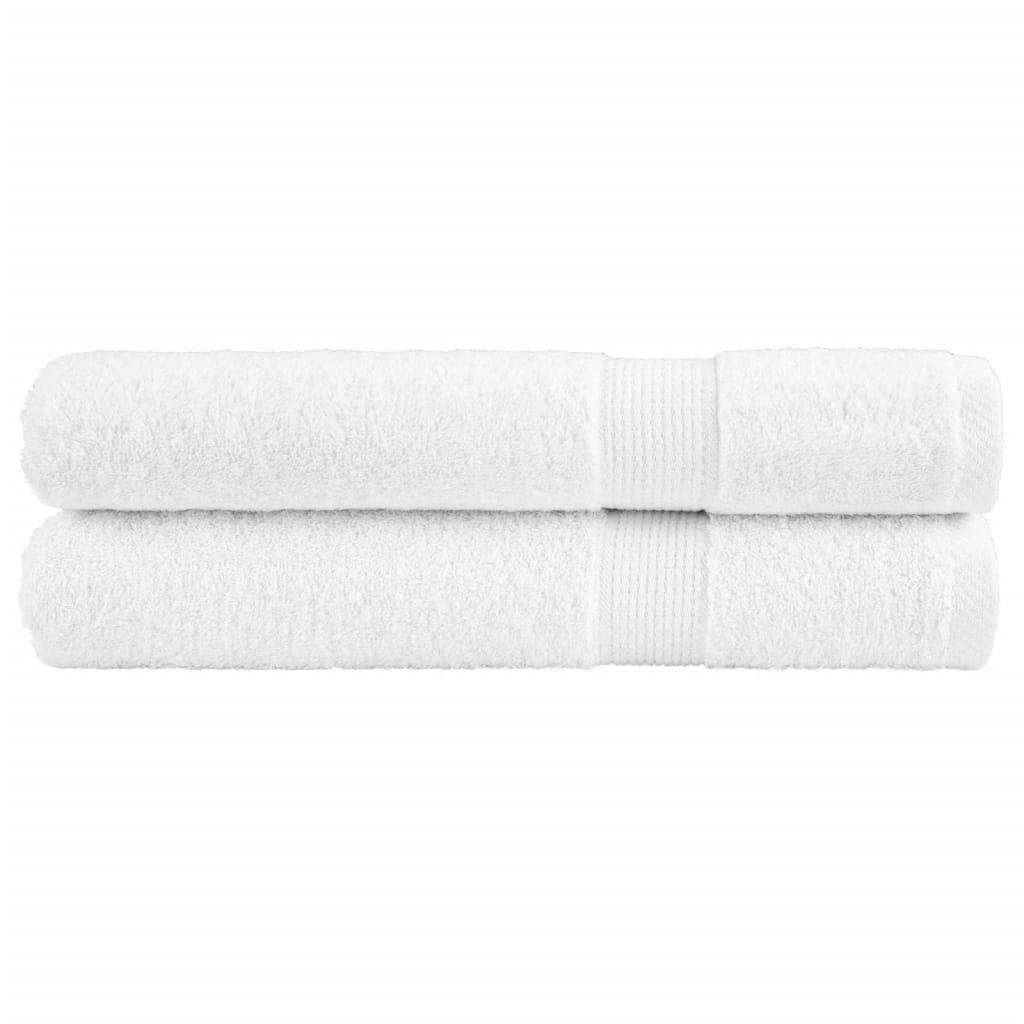 Premium Towels SOLUND 2pcs White 100x200cm 600gsm