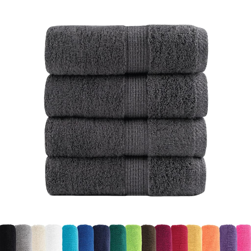 Premium Soap Towels SOLUND 4pcs Anthracite 30x30cm 600gsm