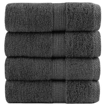 Premium Guest Towels SOLUND 4pcs Anthracite 30x50cm 600gsm