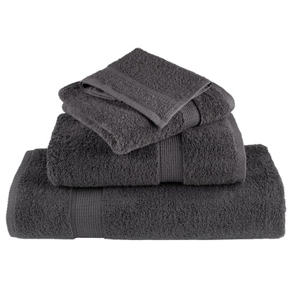 Premium Guest Towels SOLUND 4pcs Anthracite 30x50cm 600gsm