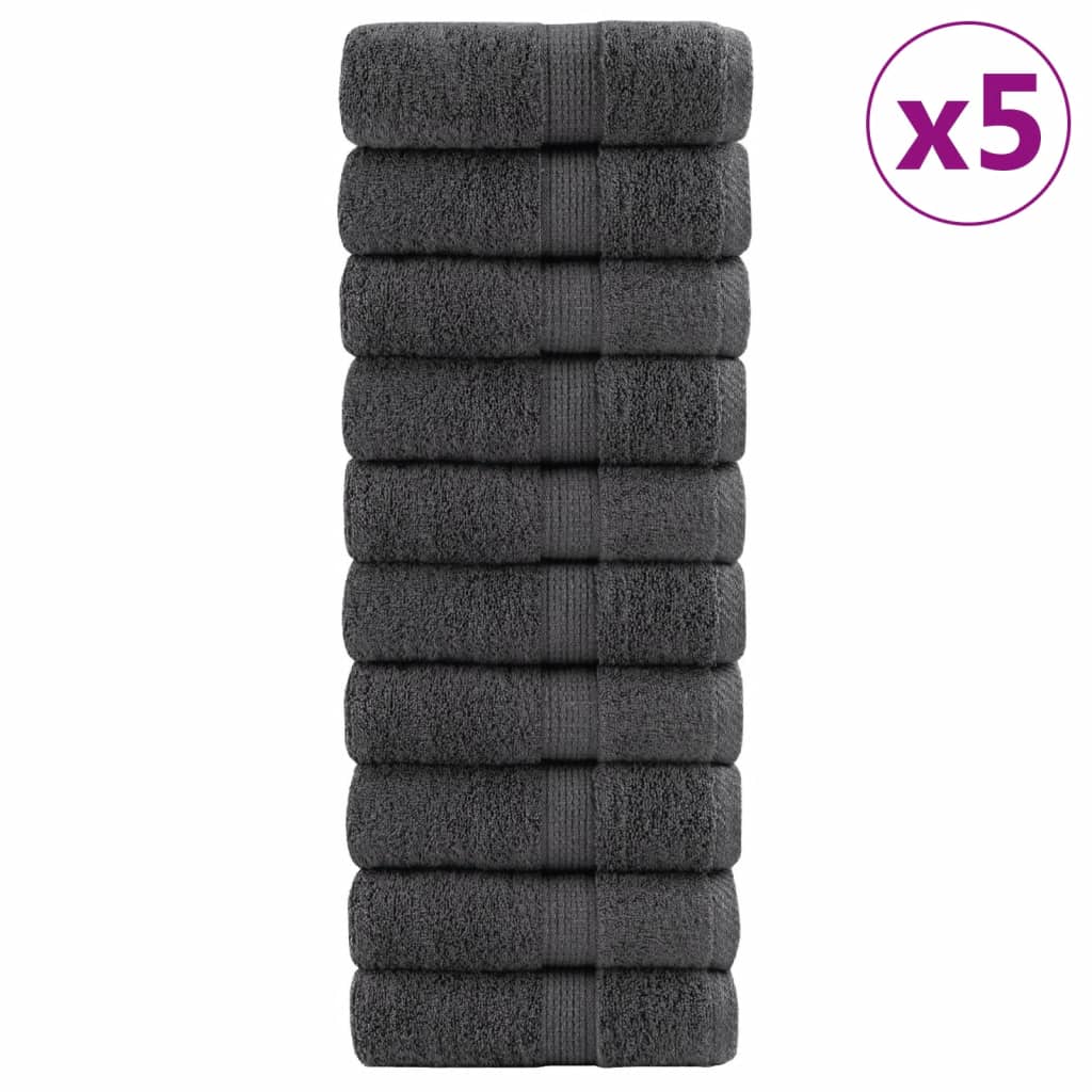 Premium Guest Towels SOLUND 50pcs Anthracite 30x50cm 600gsm