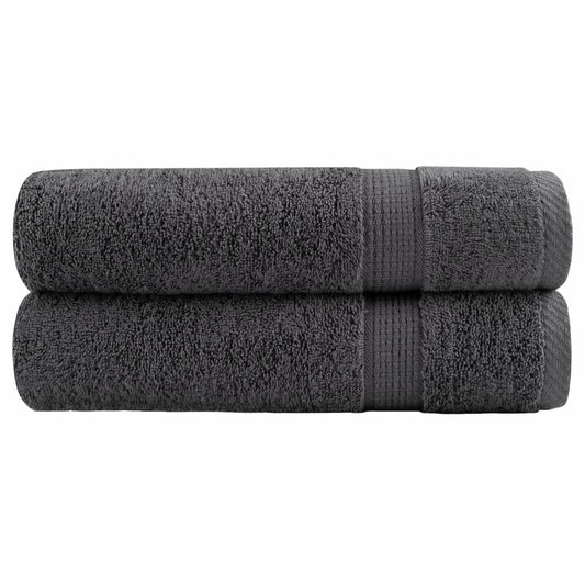 Premium Hand Towels SOLUND 2pcs Anthracite 50x100cm 600gsm