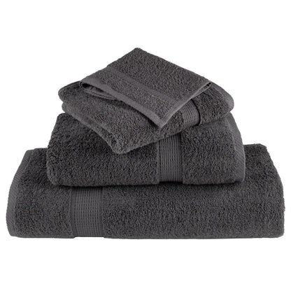 Premium Hand Towels SOLUND 2pcs Anthracite 50x100cm 600gsm