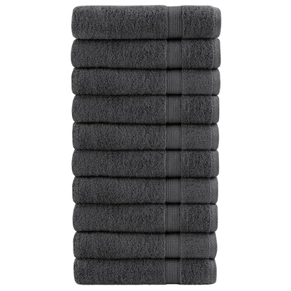 Premium Shower Towels SOLUND 10pcs Anthracite 70x140cm 600gsm