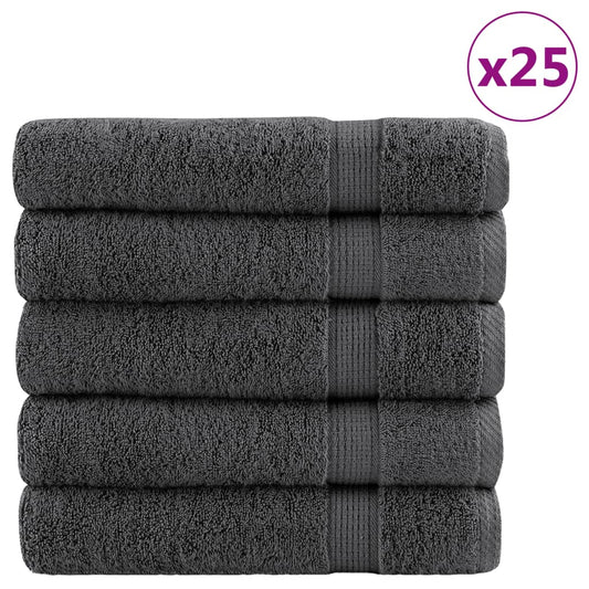 Premium Shower Towels SOLUND 25pcs Anthracite 70x140cm 600gsm