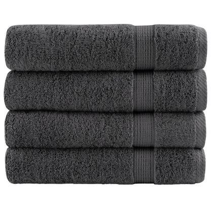 Premium Bath Towels SOLUND 4pcs Anthracite 100x150cm 600gsm