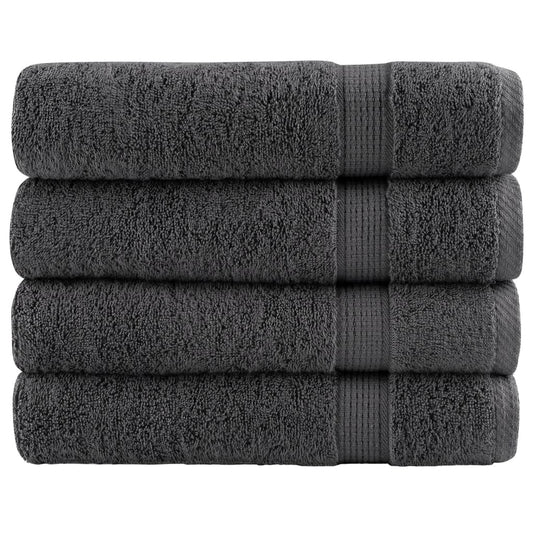 Premium Bath Towels SOLUND 4pcs Anthracite 100x150cm 600gsm