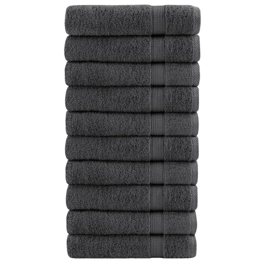 Premium Bath Towels SOLUND 10pcs Anthracite 100x150cm 600gsm