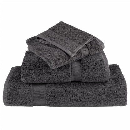 Premium Bath Towels SOLUND 25pcs Anthracite 100x150cm 600gsm