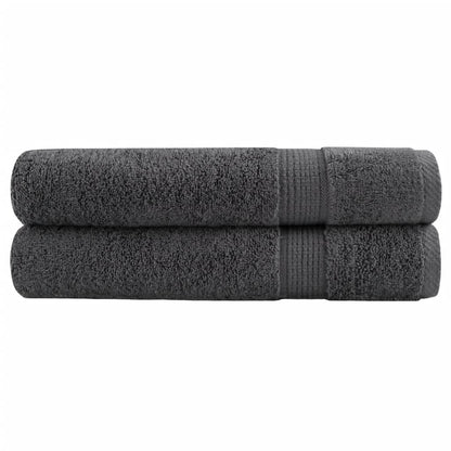 Premium Sauna Towels SOLUND 2pcs Anthracite 80x200cm 600gsm