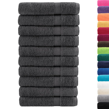 Premium Sauna Towels SOLUND 10pcs Anthracite 80x200cm 600gsm