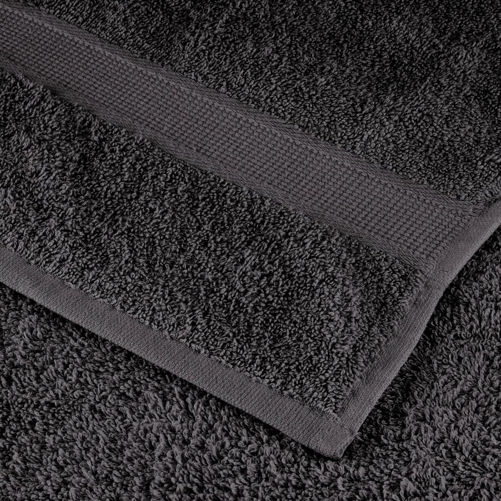 Premium Sauna Towels SOLUND 10pcs Anthracite 80x200cm 600gsm