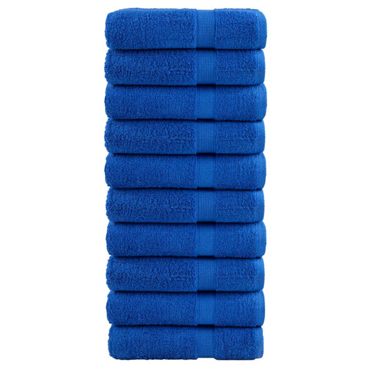 Premium Hand Towels SOLUND 10pcs Blue 50x100cm 600gsm